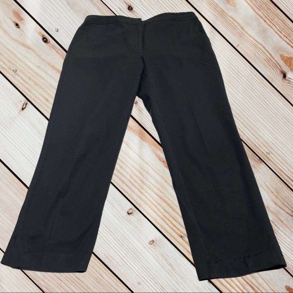 TALBOTS Womens 10 Black HERITAGE Cotton Blend Pant